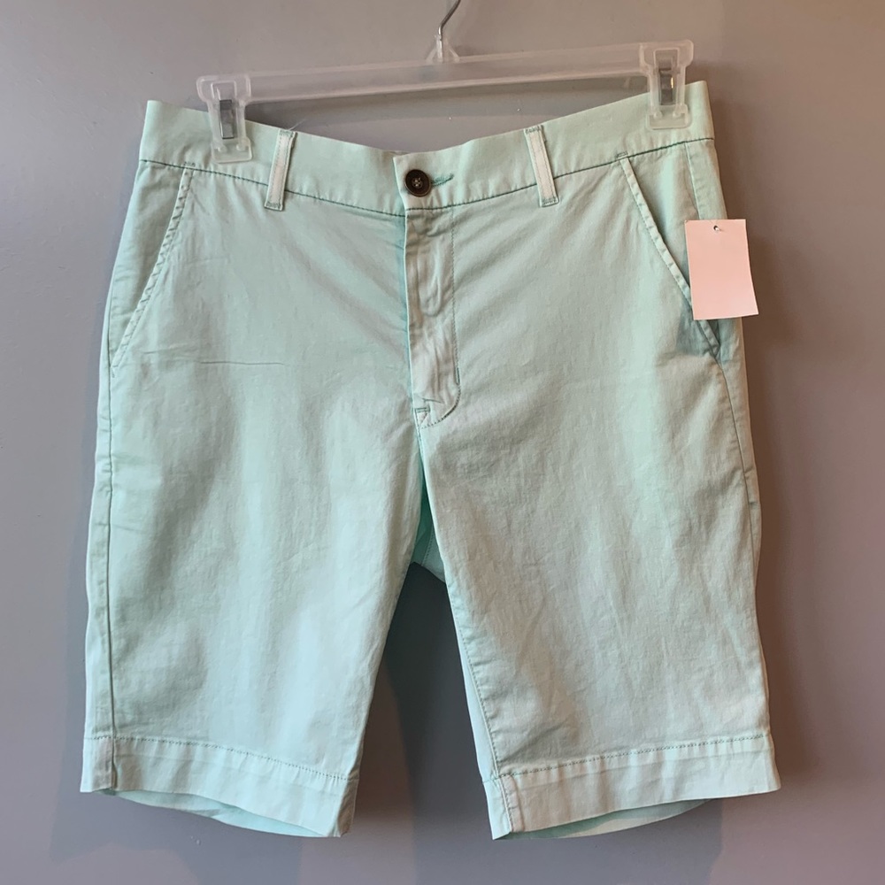 Hudson Jeans Men’s Chino Shorts Light Washed Sea Green -NWT size 31 $130